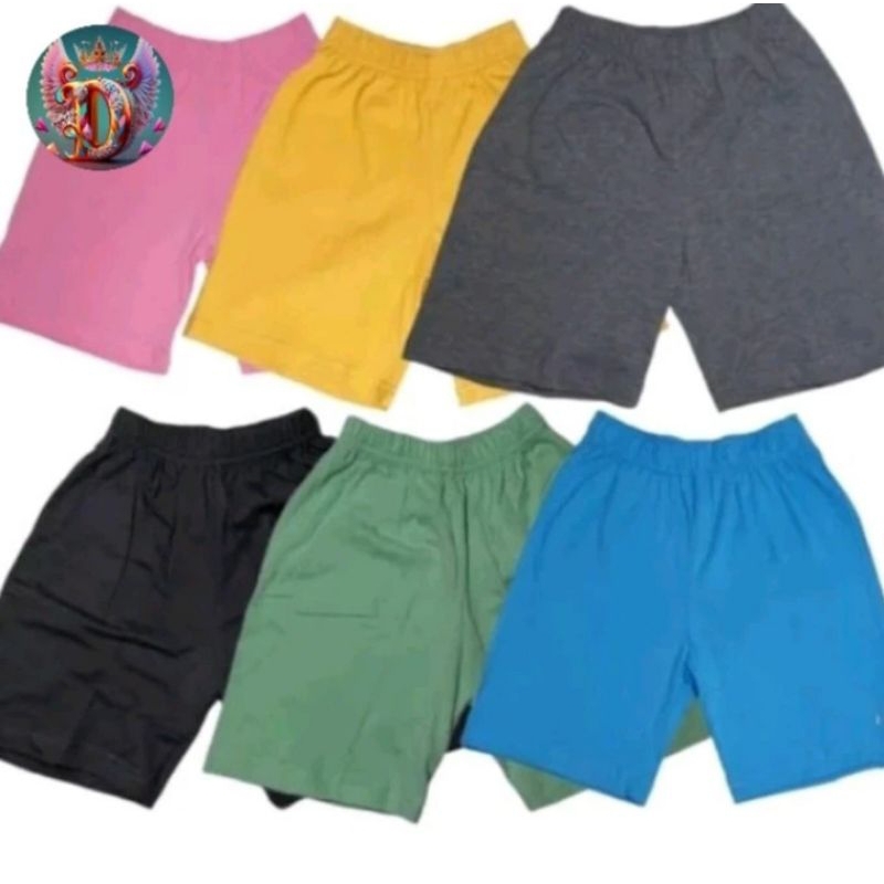 CELANA SHORT PENDEK ANAK ANAK TK & SD PAKET ISI 8 RENDOM