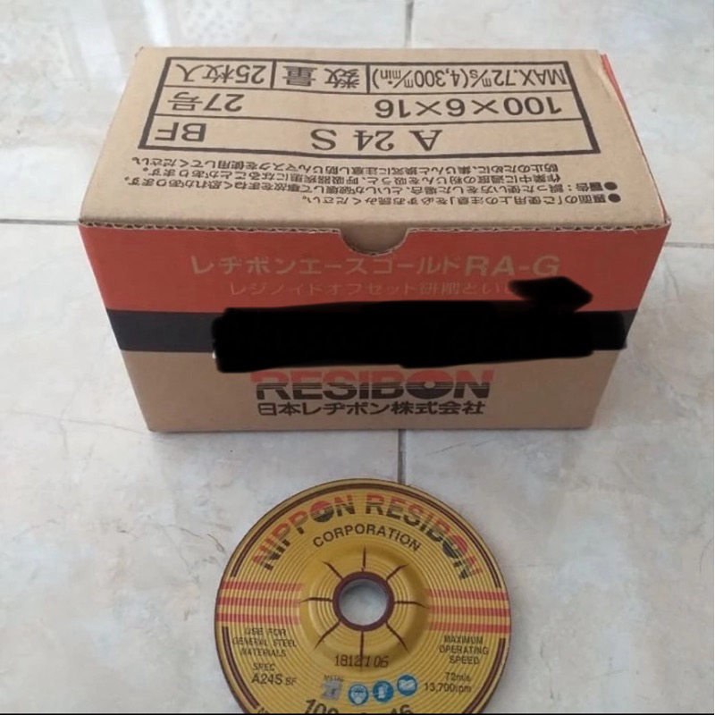 Mata Gerinda Poles Tebal 4” Nippon Resibon 25pcs