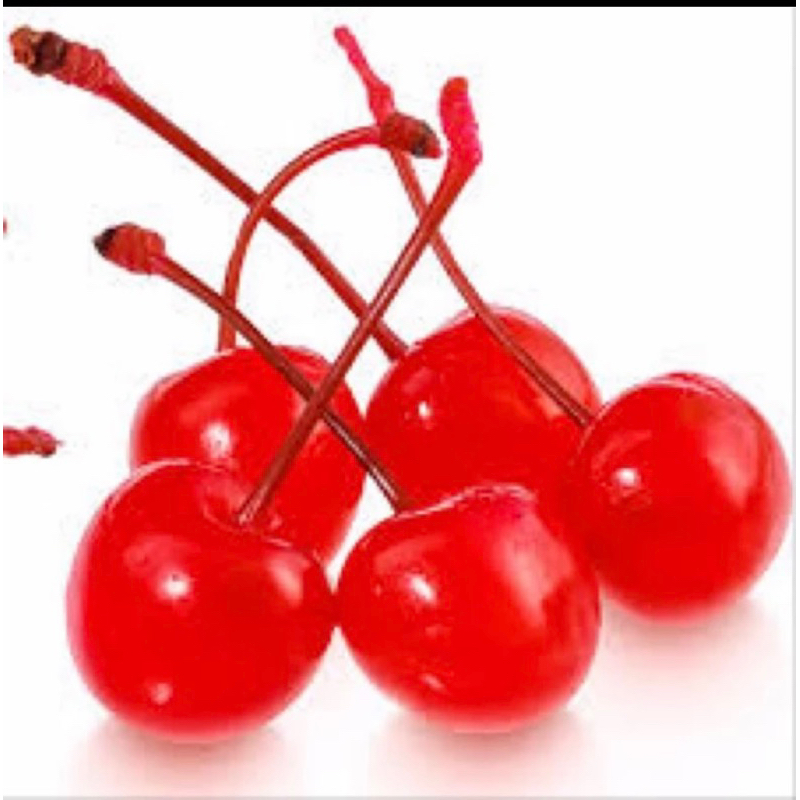

1pc Ceri merah tangkai