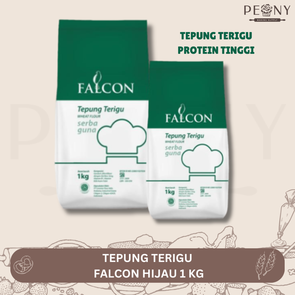 

TEPUNG TERIGU FALCON HIJAU 1 KG