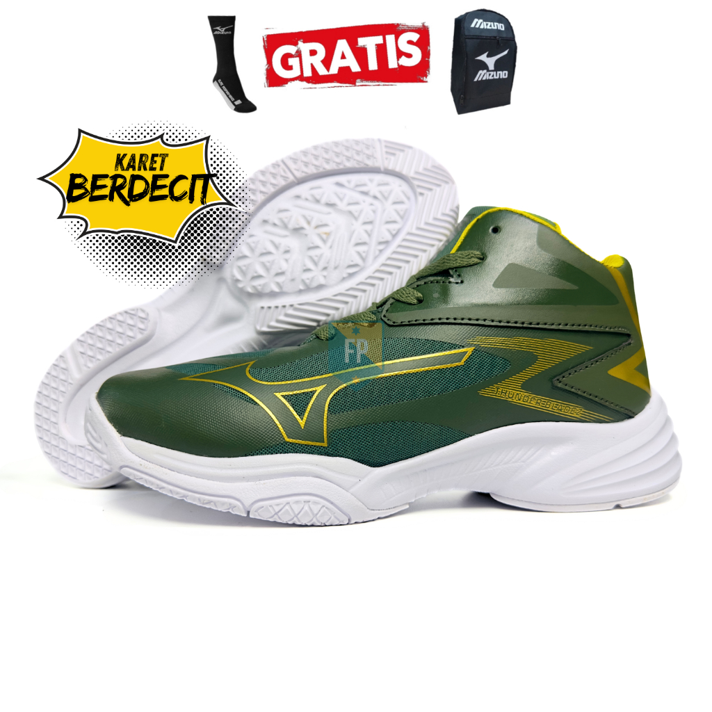 Sepatu voli Mizuno Thunder blade Z Volly Ball sol karet anti slip Sepatu Volly Mizuno TB Z