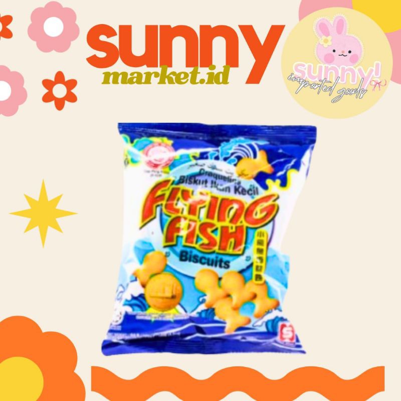 

SUNNYMARKET - HUPSENG HUP SENG FLYING FISH BISCUIT BISKUIT CRACKERS KRAKERS KREKERS IKAN KECIL TERBANG 120 GR IMPORT IMPOR