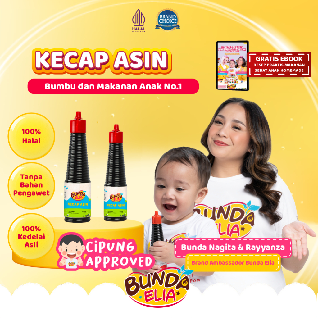 

Bumbu Bunda By Elia Kecap Sehat Organik Non MSG 140ml | 150ml