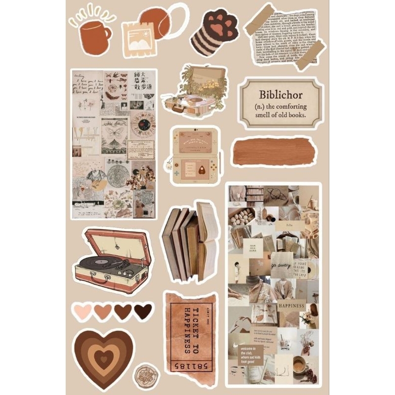 

STICKER BROWN THEME (2)