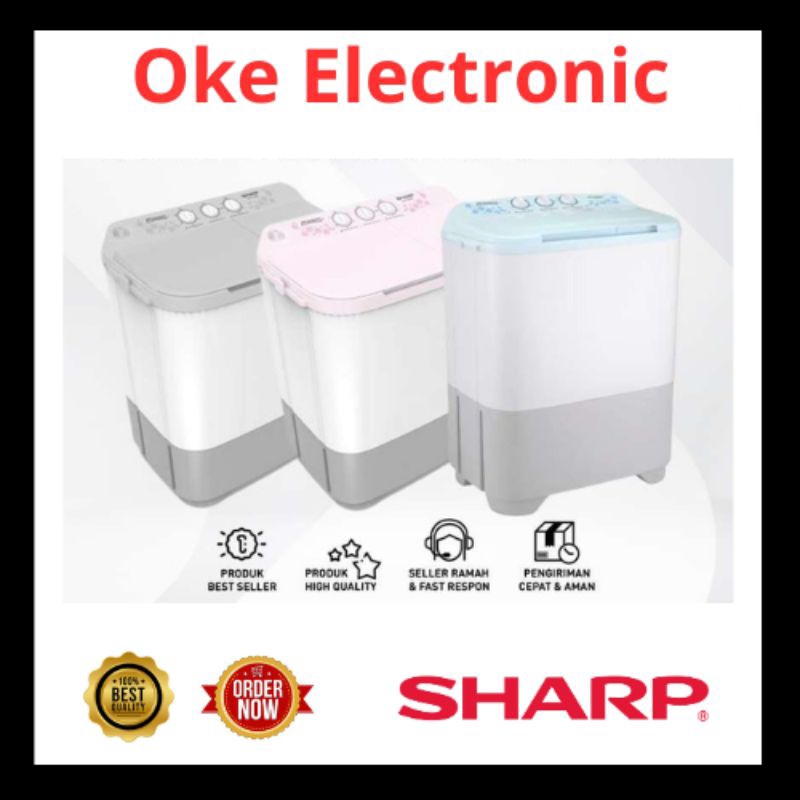 MESIN CUCI 2 TABUNG SHARP 8KG