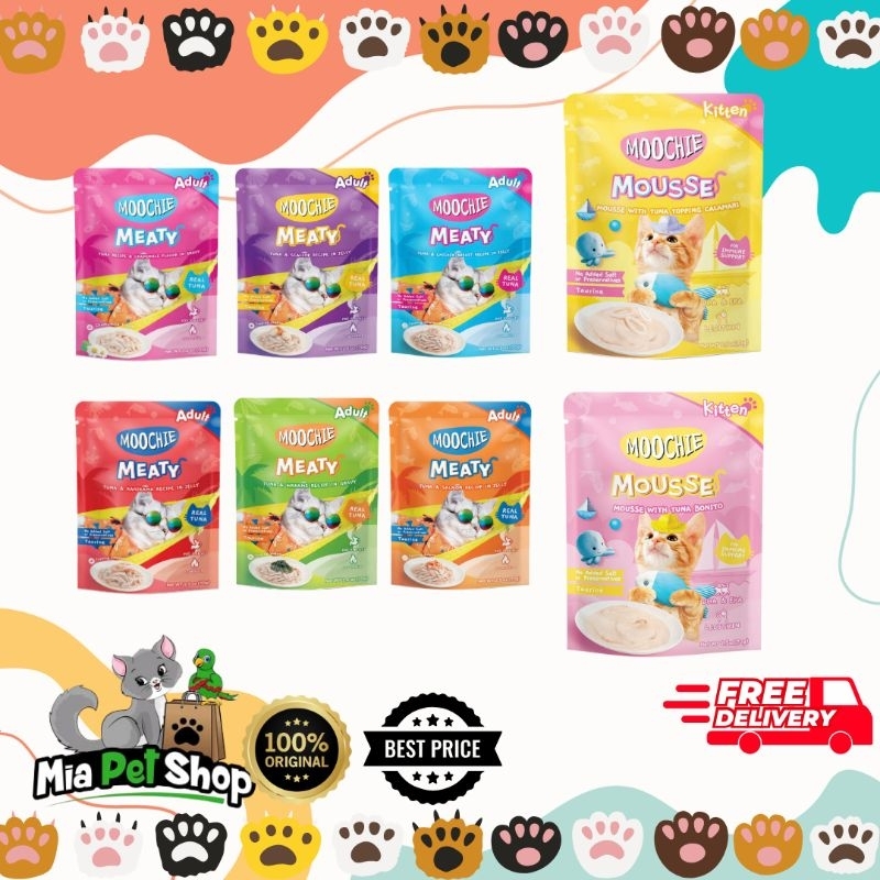 Moochie Pouch Cat Wetfood 70g Adult & Kitten