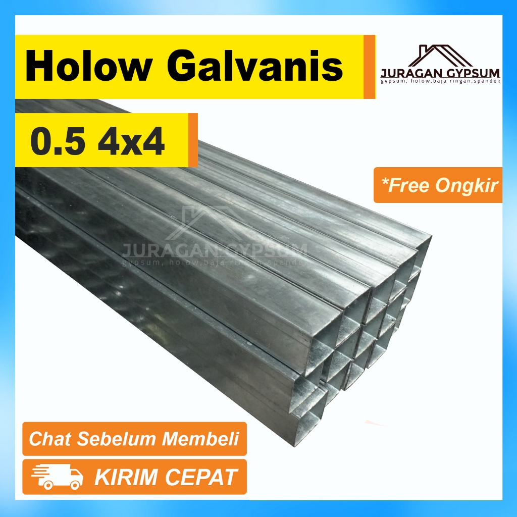 holow galvanis 0.5 FULL 4x4 / hollow 0,5 mm / holo 0.5mm 4 x 4 / 0,5mm Full
