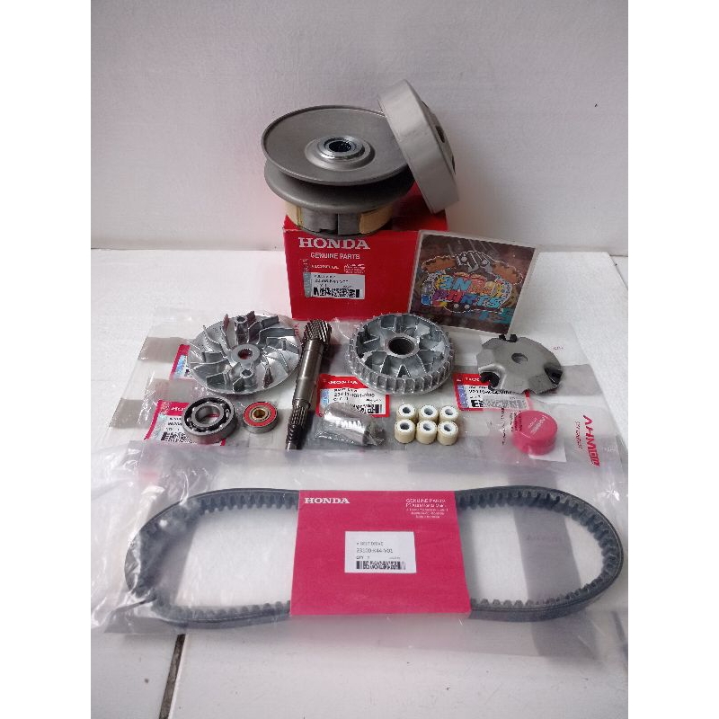 PAKET PULL SET CVT+AS PULLY HONDA BEAT FI ESP POP STREET SCOOPY VARIO 110 FI STATER HALUS KODE-K44-K