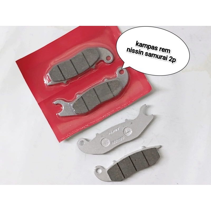 kampas rem nissin kaliper nissin samurai 2 piston