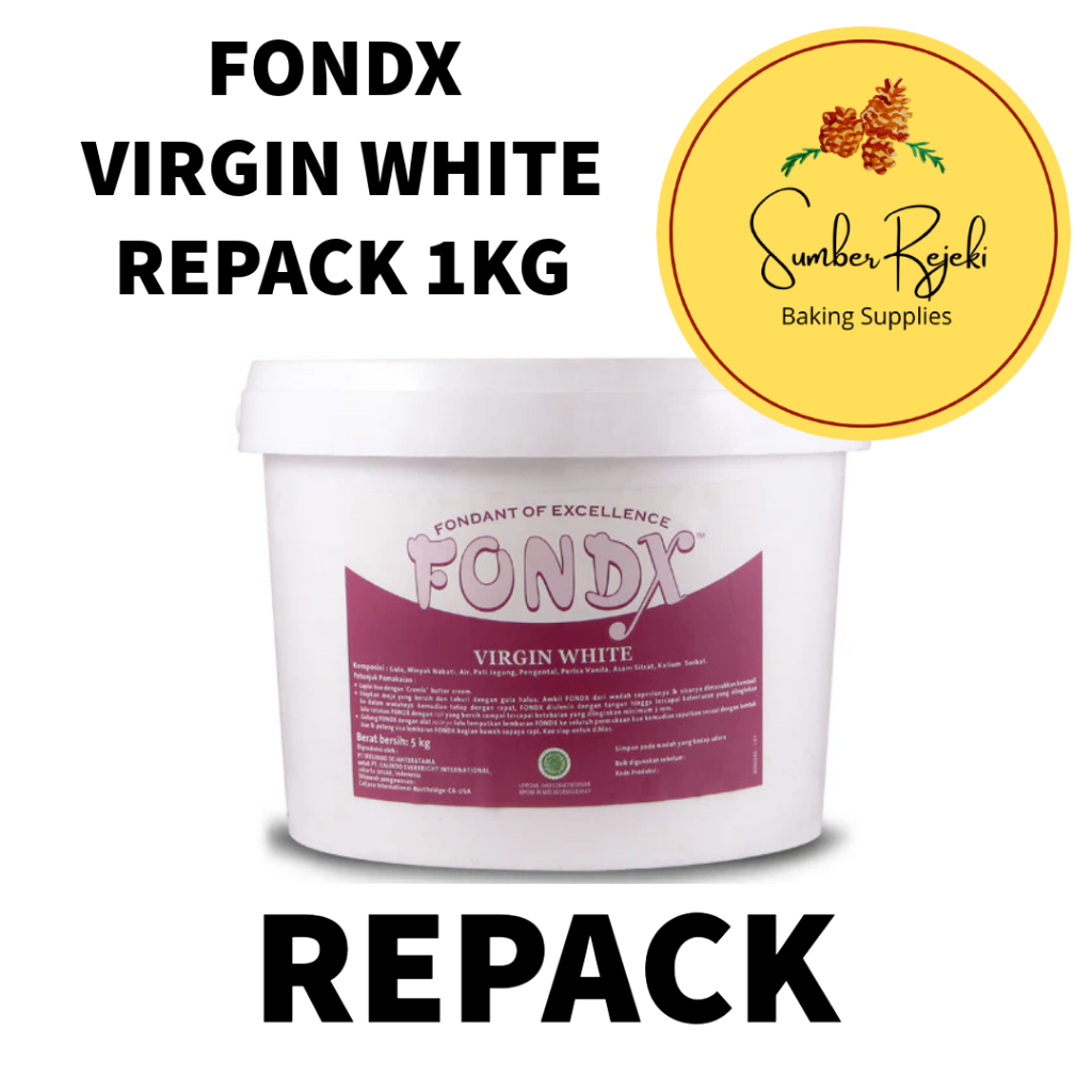 

Fondx Icing Fondant Icing Virgin White 1 Kg / 1kg