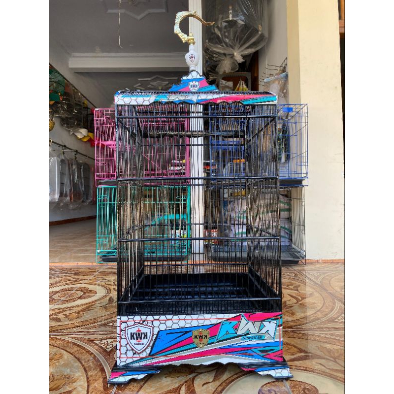 SANGKAR BURUNG KOSAN KWK DECAL TERBARU 40X40