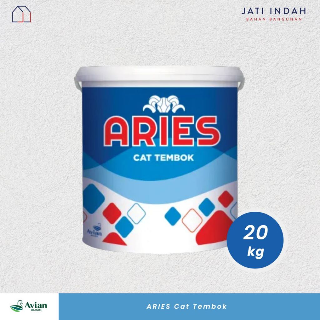 ARIES CAT TEMBOK 20 KG PAIL EMBER /CAT DINDING EKONOMIS 17 AGUSTUS