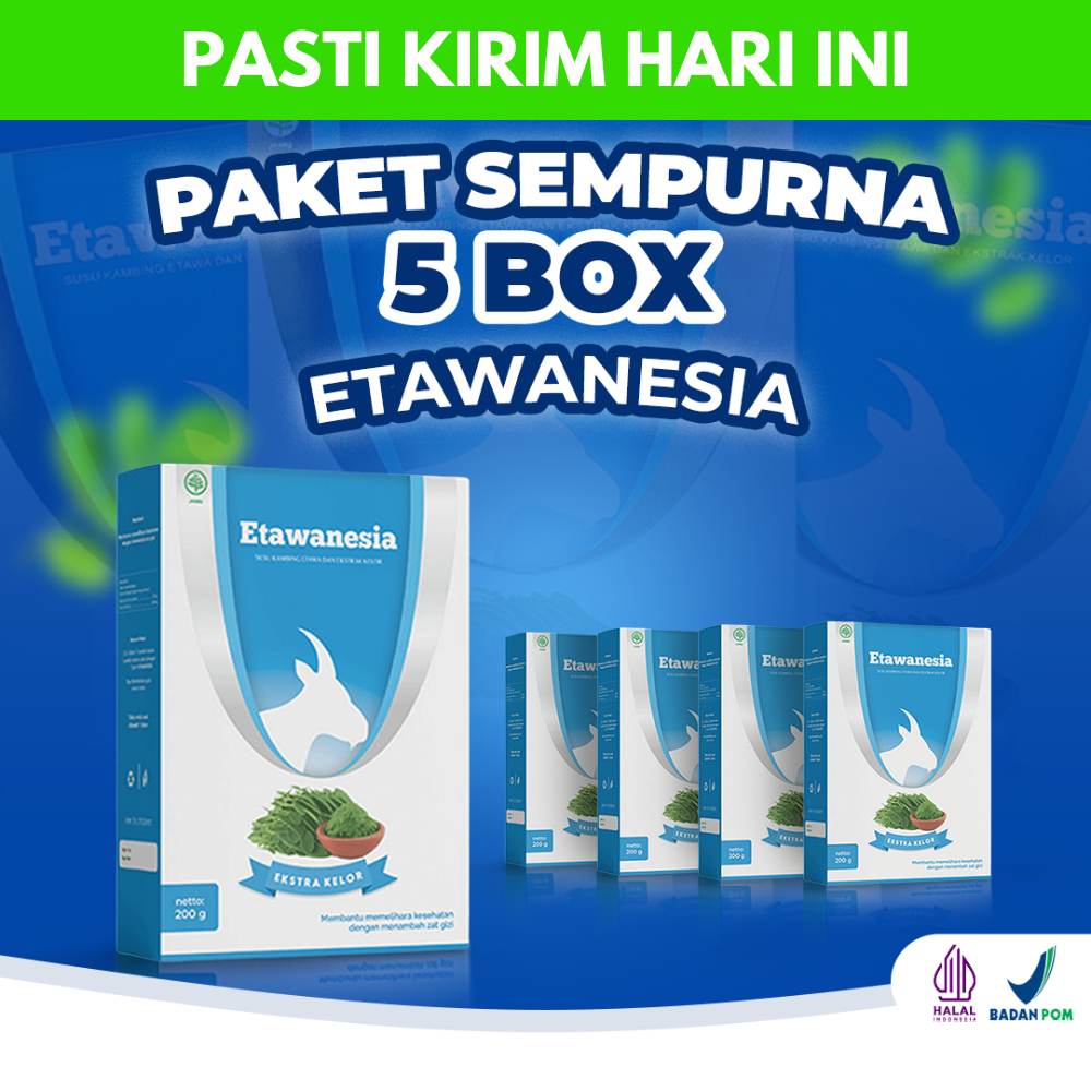 

Etawanesia Paket 5 Box Hemat Solusi Pernapasan dan Sendi | Susu Kambing Etawa Asli