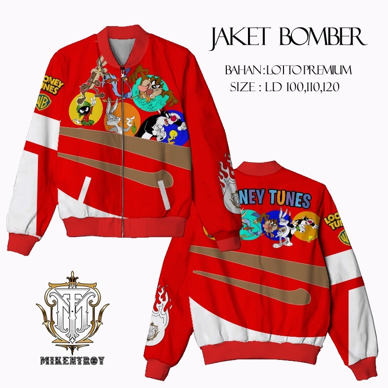 JAKET BOMBER LOONEY TUNES JAKET BOMBER ANIMASI
