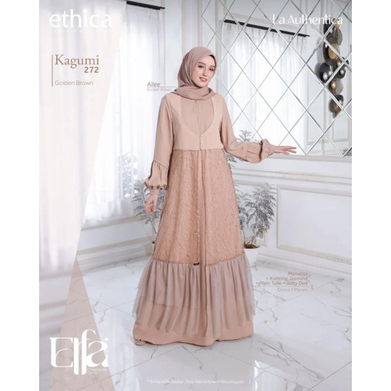 ETHICA KAGUMI 272 GOLDEN BROWN XL GAMIS DEWASA BUSANA MUSLIMAH