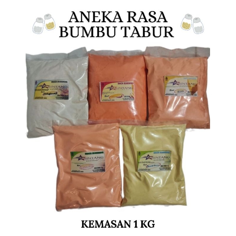 

[1 KG] BUMBU TABUR ANEKA RASA | BUMBU SNACK CEMILAN | BUMBU BUBUK MAKANAN PREMIUM | BUMBU BALADO DLL