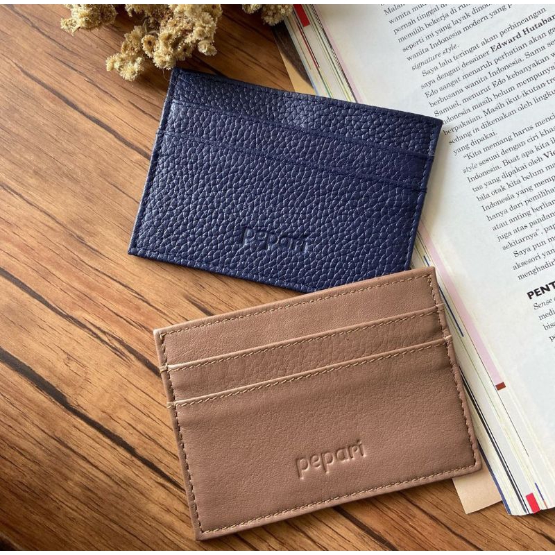 Pepari Leather Dompet Kulit Sapi Micro Card Holder