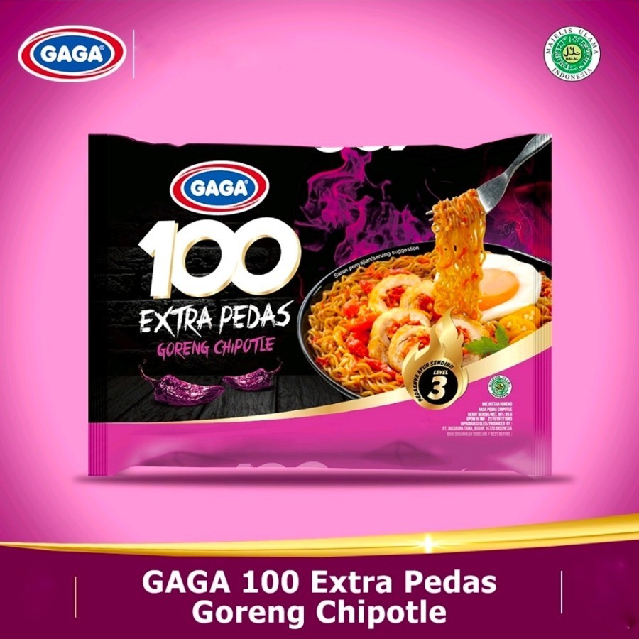 

Mie Gaga 100 Extra Pedas Goreng Chipotle 85 gram