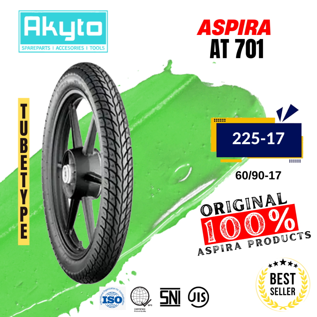 BAN ASPIRA AT 701/ BAN TUBETYPE / BAN MOTOR RING 17 / BAN R17 / BAN LUAR / BAN NON TUBELESS / BAN MO