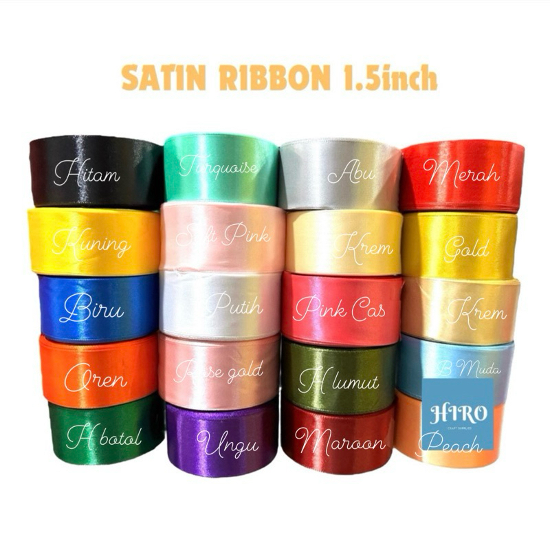 

Pita Satin 1.5inch 4cm per roll