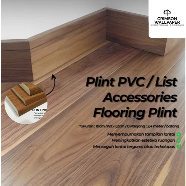 LIST PLINT PVC 10CM / 8CM / 6CM | PLIN PVC Board SOLID | LIST DINDING BAWAH