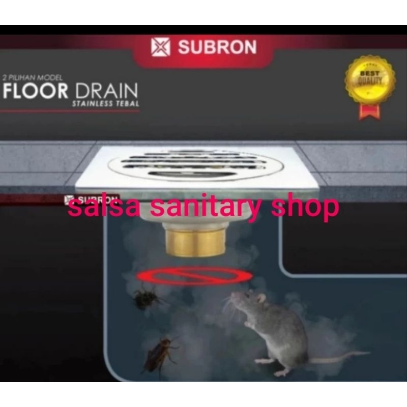 Floor drain stainless TEBAL  / Floor drain saringan got / antii kcoa,tikus dll