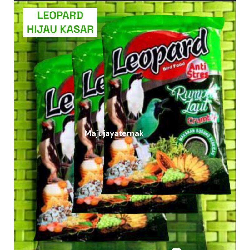 LEOPARD HIJAU CRUMBLE Leopard KASAR voer pakan burung