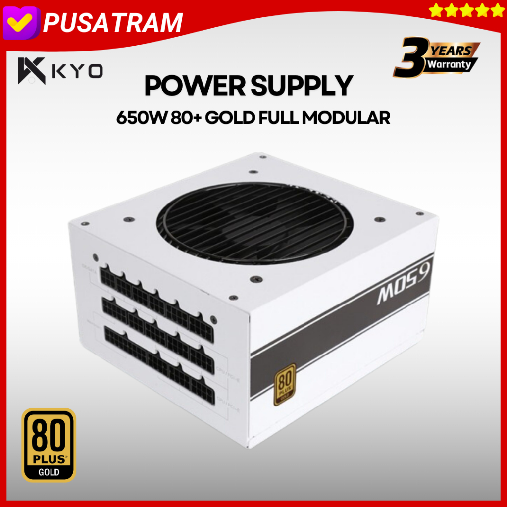 PSU KYO SAMA ARMOR 650W 80+ Gold Full Modular PSU 650W 80 Gold WHITE