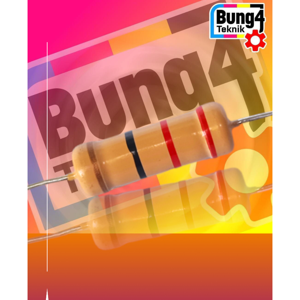 KOMPONEN ELEKTRONIK RESISTOR 22 OHM 3 WATT