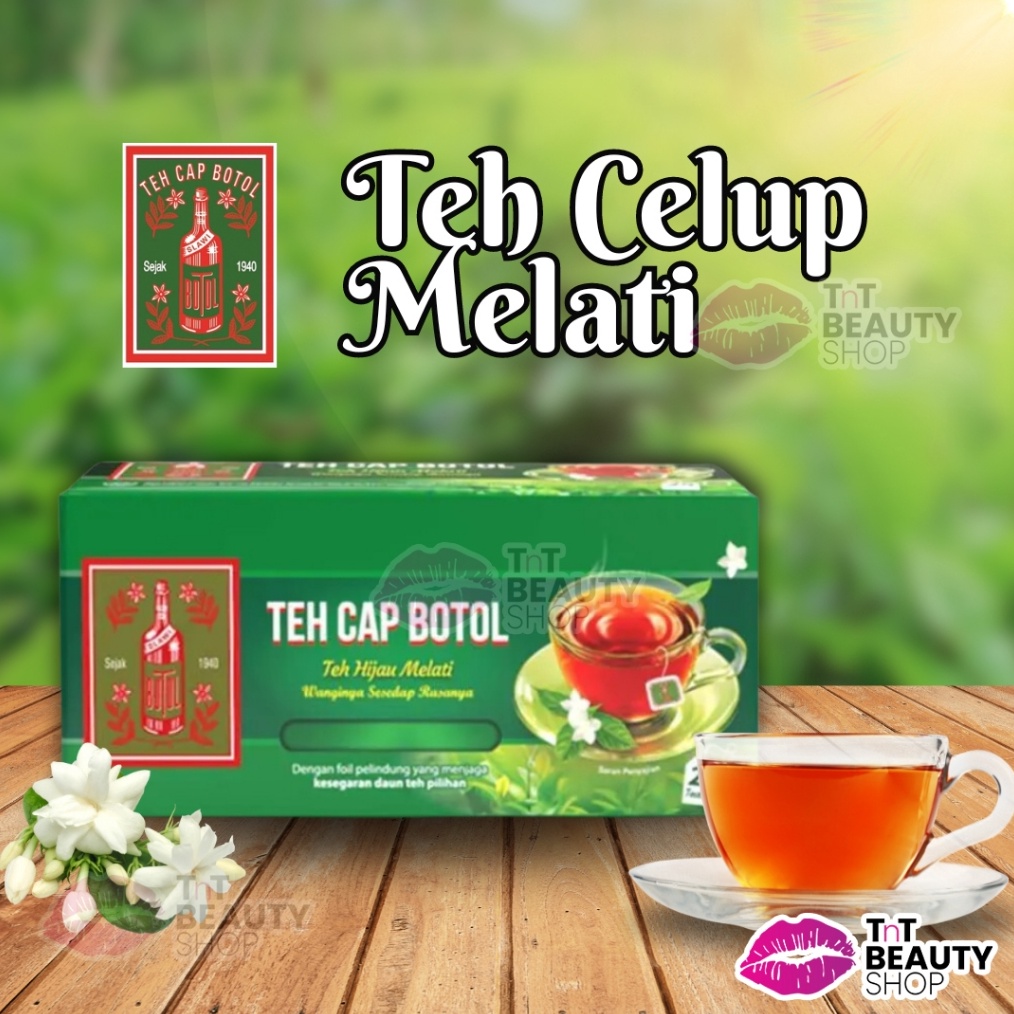 

MURMER Teh Celup Cap Botol Hijau Aroma Melati 25 Bags Tea Bag TnT Beauty Shop