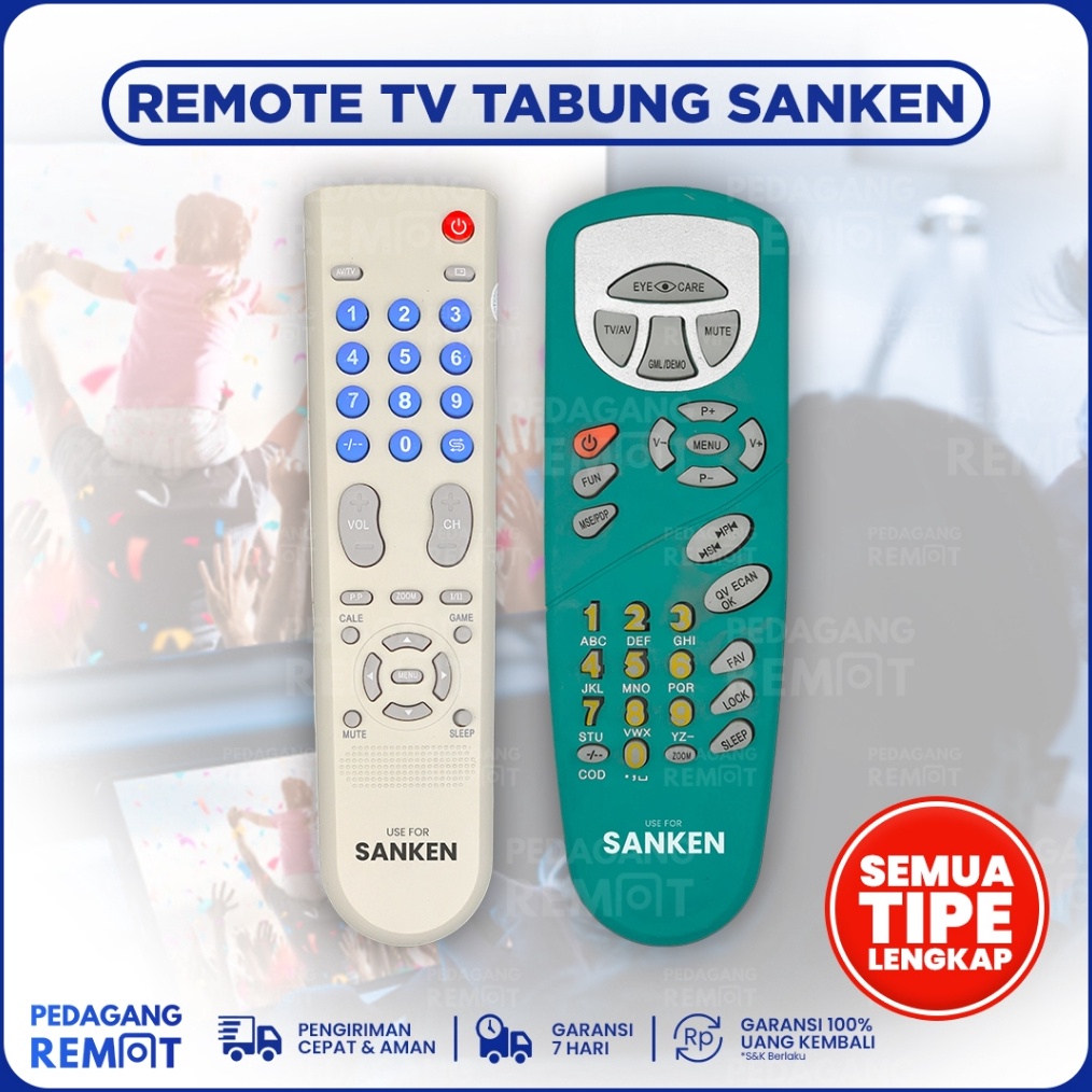 TERBAIK REMOT REMOTE TV SANKEN TABUNG