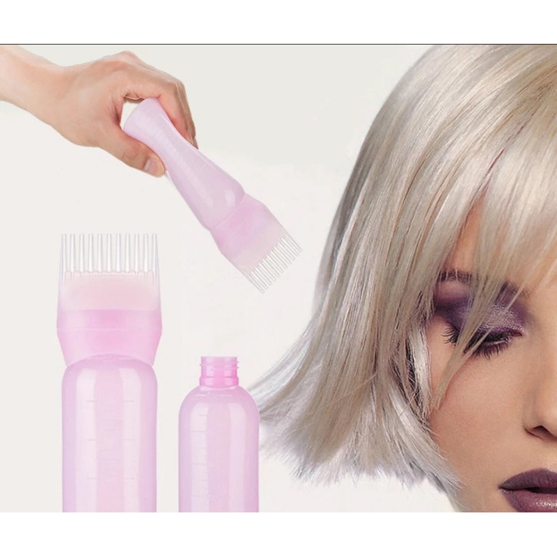 Botol Cat Rambut / Botol Pewarna Rambut / Alat Cat Rambut / Aplikator Cat Sisir / Botol Sisir Salon