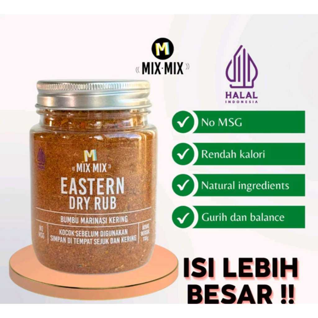 

Promo 7.7 Mixmix House Blend Dry Rub Bumbu Marinasi Serbaguna Rendah Lemak Spices Cajun Seasoning
