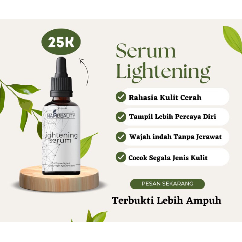 OBAT SERUM PENCERAH WAJAH NAM LIGHTENING OBAT Perawatan pemutih muka kusam pria dan obat perawatan w