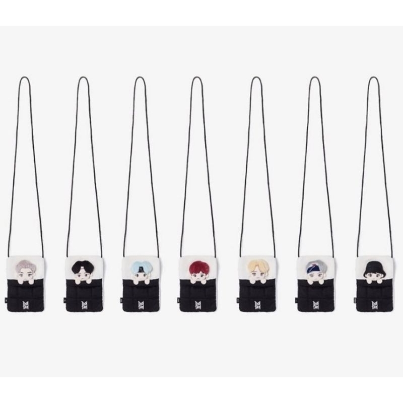 Official BTS Tinytan Pouch Hand Warmer Tas Bangtanboys Bangtan Tas selempang tempat hp Jungkook Jimi