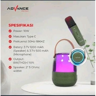 SPEAKER AKTIF MINI ADVANCE KARAOKE