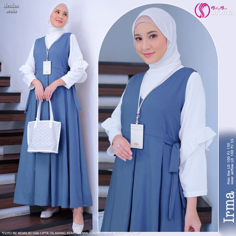 Irma one set shofiya / original shofiya / outer dan iner shofiya / gamis shofiya / irma shofiya / ir