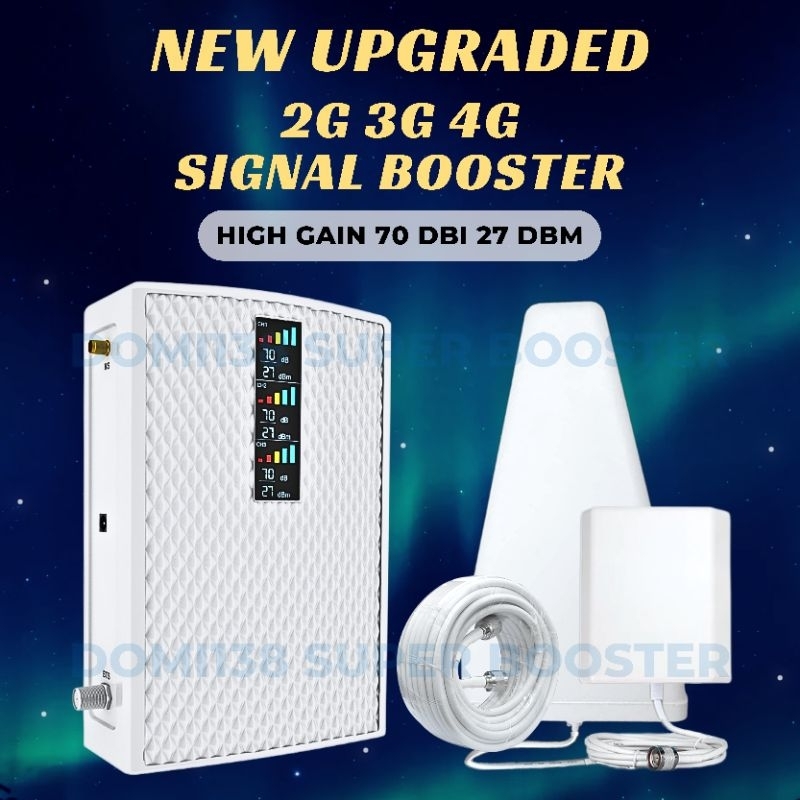 PENGUAT JARINGAN LTE SINYAL HP 4G 3G 2G INTERNET PEDALAMAN PEDESAAN TRIBAND 900 1800 2100 EDC ANTENA