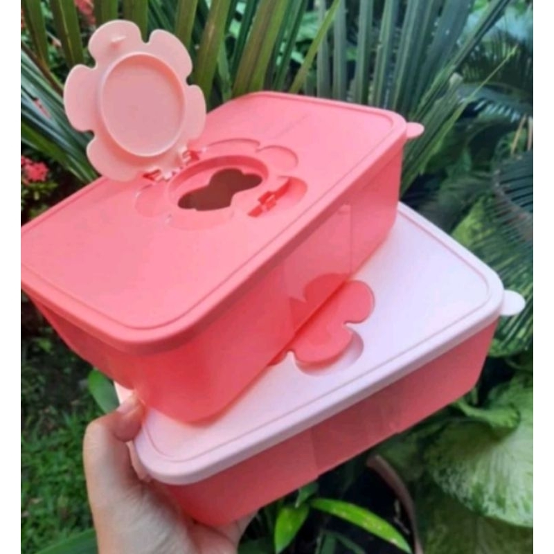 Tissue Box Tupperware/ Tissue Box small / Tissue Box ungu