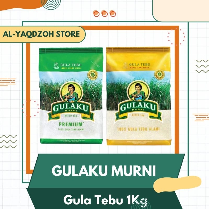 

GULAKU 1KG | Gula Pasir Tebu | 2 Variant | Hijau dan Kuning