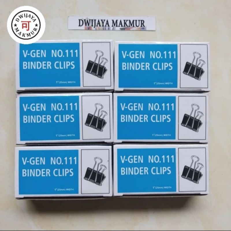 

Binder Clips No.111 Penjepit Kertas Kecil
