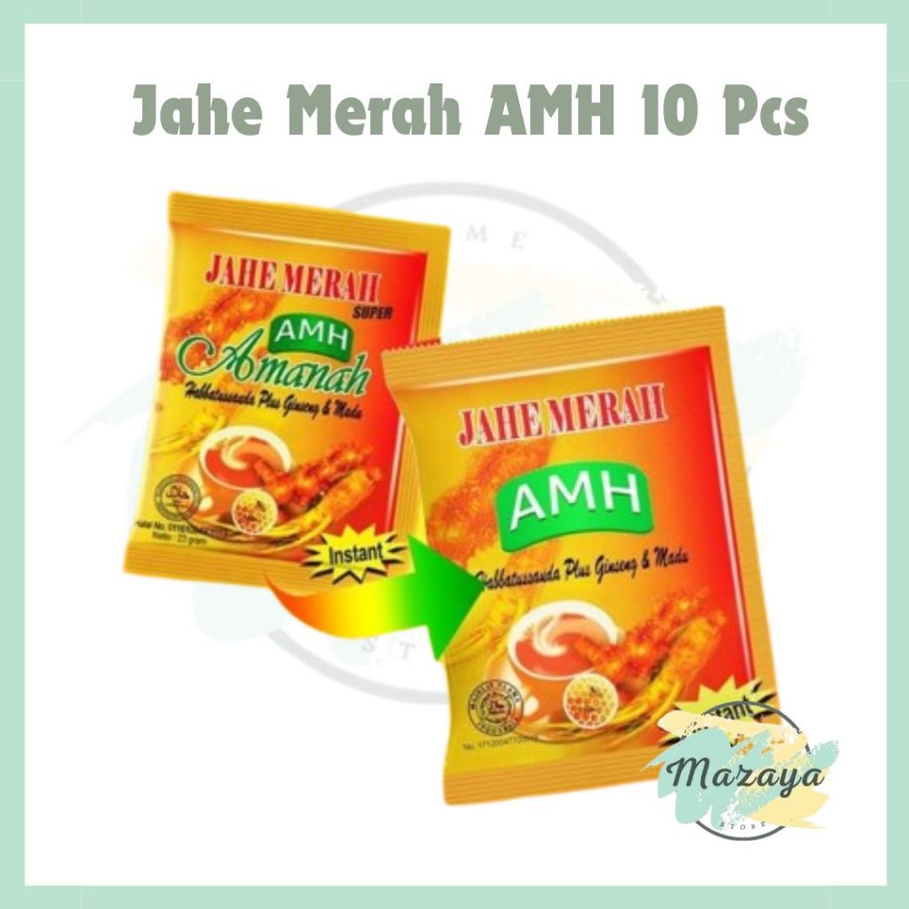 

JAHE MERAH AMANAH / AMH RENCENG ISI 10 PCS - MAZAYA HOMESTORE
