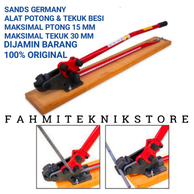 Alat Potong Dan Tekuk Besi Kontruksi 2 in 1 Manual Rebar Bending Sands
