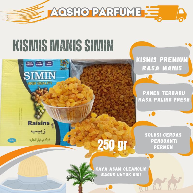 

KISMIS MANIS GONDEN SIMIN 250gram, OLEH OLEH HAJI UMROH