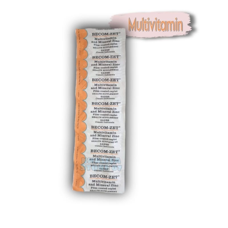 Becom Zet Isi 10 Tablet / Multivitamin / Becom Zet