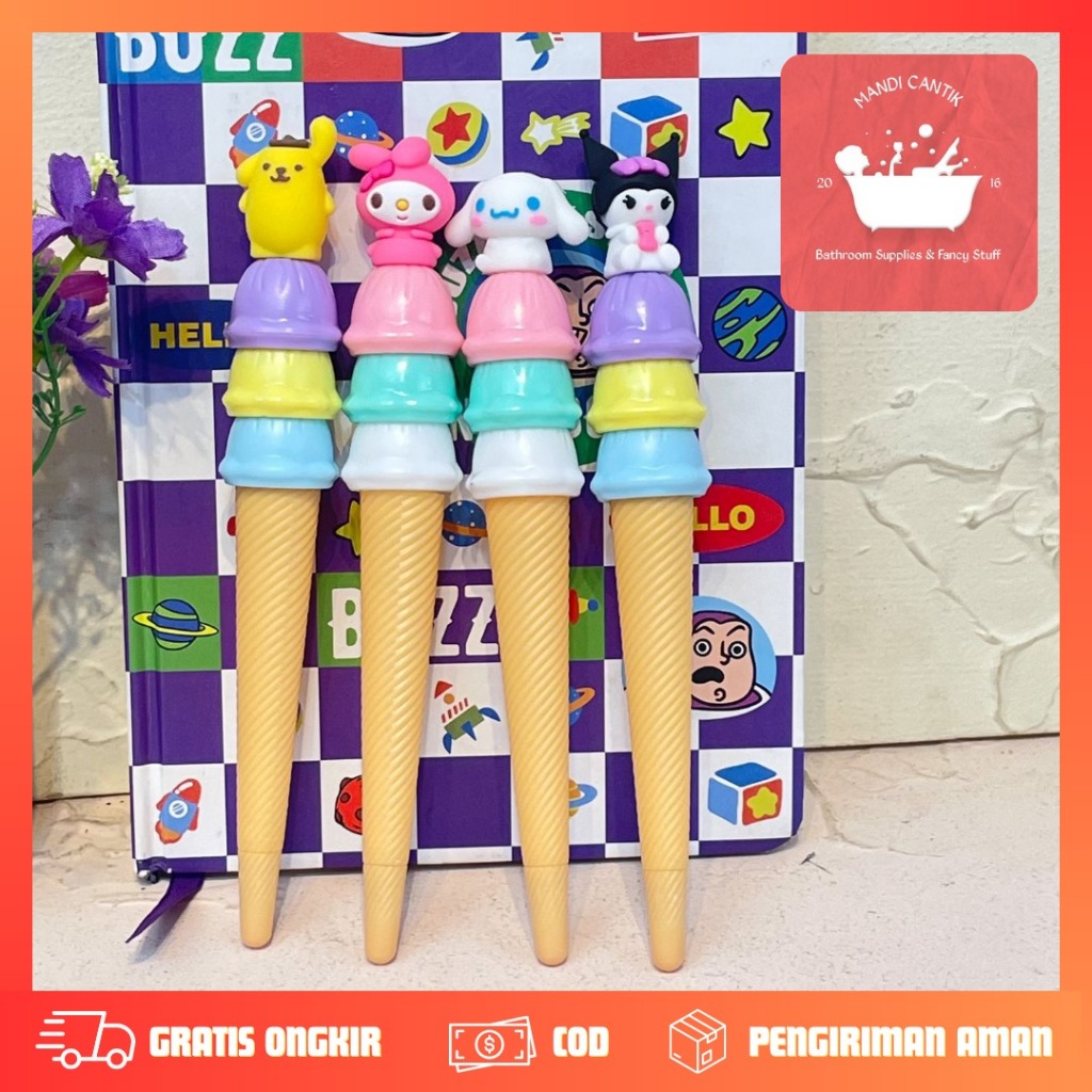 

PULPEN GEL ICE CREAM CONE SANRIO PGK-1431 PEN PENA BOLPEN TERMURAH TERJANGKAU ALAT TULIS KANTOR BAGUS LUCU