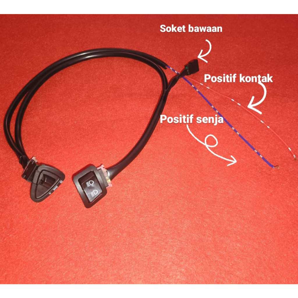 saklar pass beam & kanan revo pnp beat fi, revo fit fi, revo absolute fi, vario 125 bohlam, supra x 