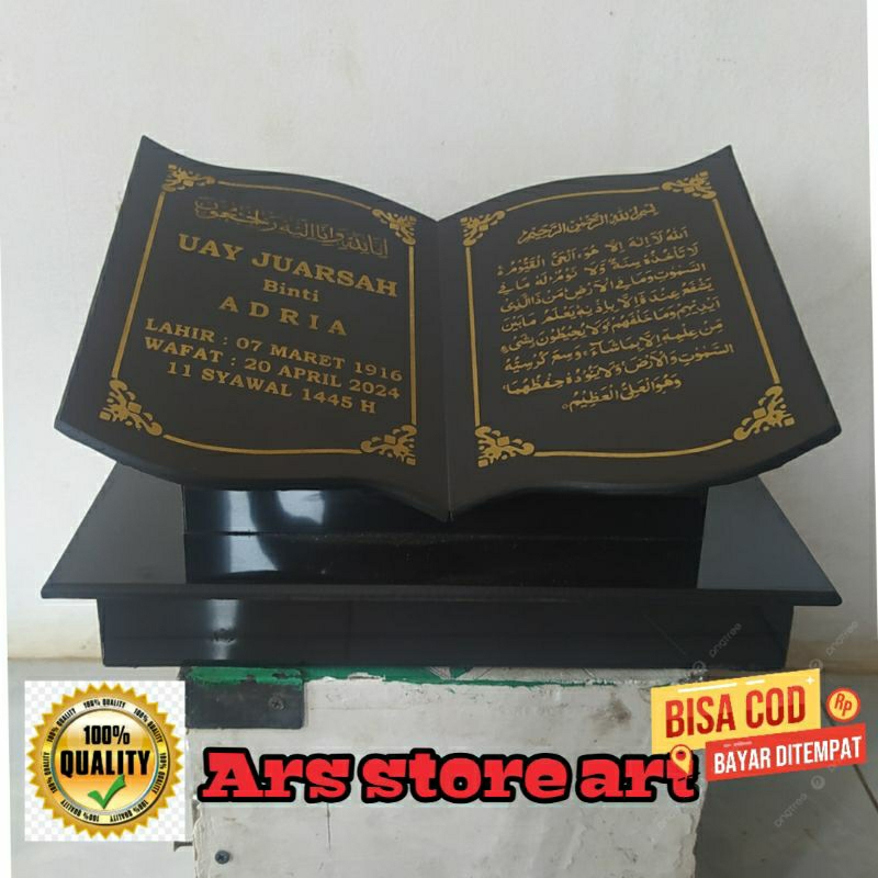 batu nisan jahul makam buku 30*40