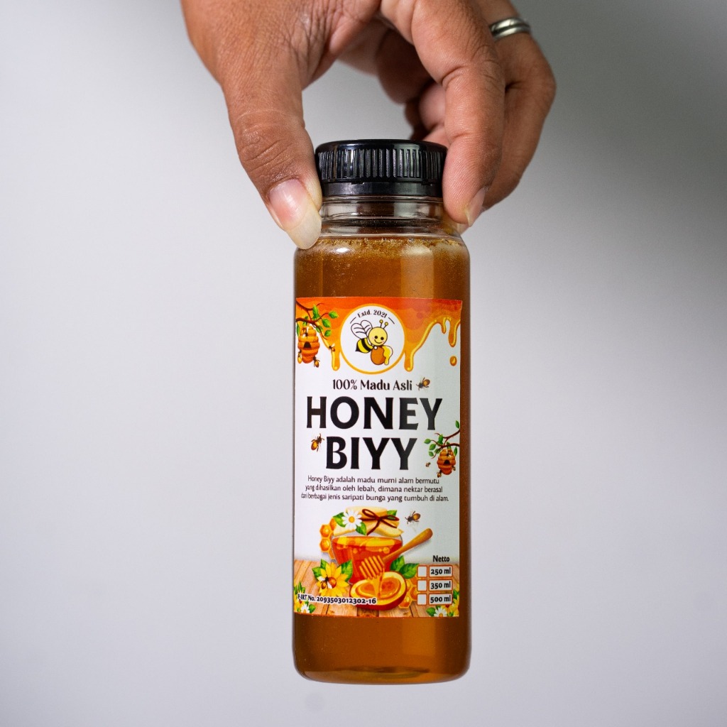 

HONEY BIYY | 250 ML, 350 ML MADU LEBAH (Tawon) 100% Pure Honey MADU ASLI DAN MURNI TANPA CAMPURAN APAPUN