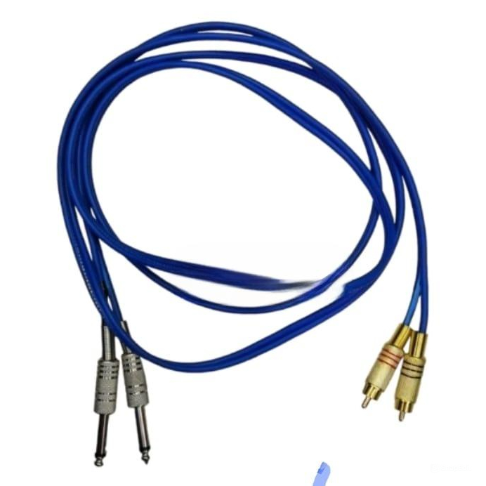 KABEL AKAI KE RCA 2 JALUR KABEL STEREO MIXER KE SPEAKER AKTIF MIXER KE AMPLI  RCA KE JACK 6,5MM
